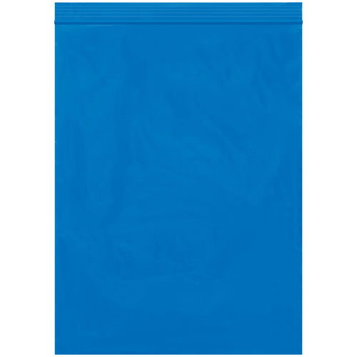 Professional-grade blue reclosable poly bags measuring 9x12