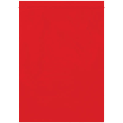 9x12" 2 Mil Red Reclosable Poly Bags - Case of 1000