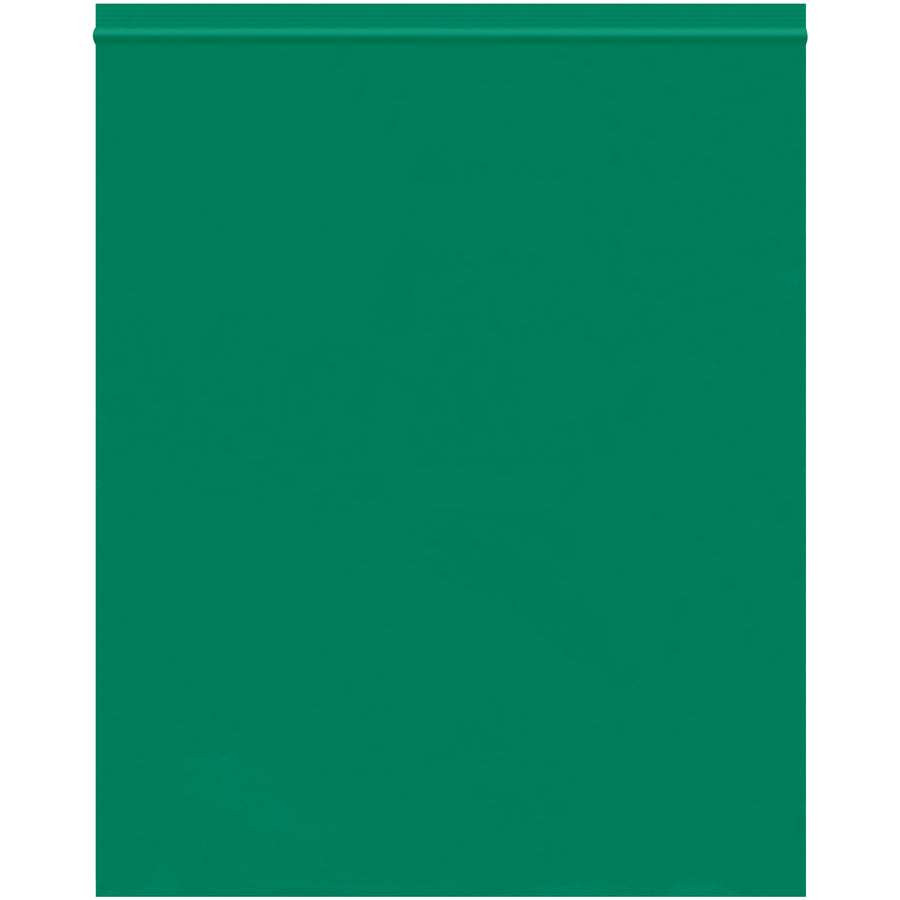 12x10" 2 Mil Green Reclosable Poly Bags - 1000/Case