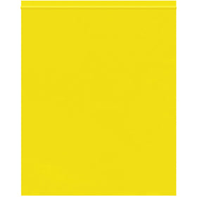 12x10 Yellow 2 Mil Reclosable Poly Bags - Case of 1000