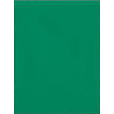 12x15" 2 Mil Green Reclosable Poly Bags - Case of 1000