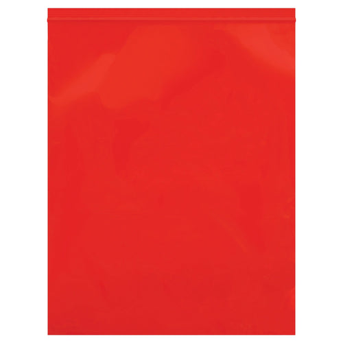 12x15 2 Mil Red Reclosable Poly Bags 1000/Case PB3670R