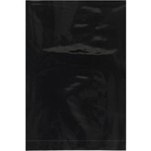 4 x 6" 2 Mil Black Flat Poly Bags - Light/Medium Duty, 100/Case