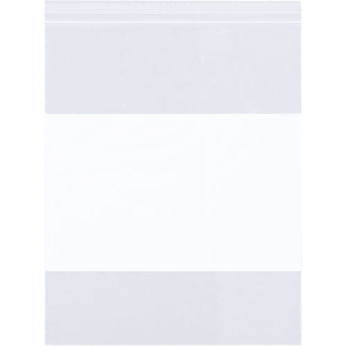 Eliminate labeling costs with write-on white block reclosable poly bags. These FDA/USDA-approved 2 mil polyethylene bags feature resealable zipper closure and 1.5 x 2" usable interior dimensions. Sold by the case of 1,000 for maximum value.