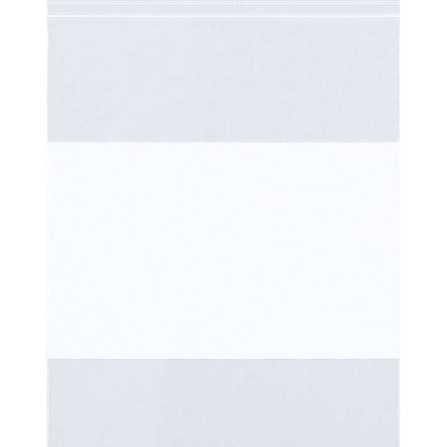 2x2 2 Mil Clear Reclosable White Block Poly Bags 1000/Case PB3933 - alias listing