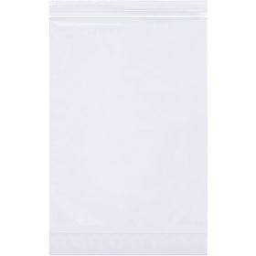 Professional-grade 2 mil gusseted reclosable poly bags with double-track zippers for reliable product containment. 12x3x15" dimensions with expandable sides allow upright display of bottled liquids and dry goods. Sold in cases of 1000 for maximum cost efficiency.