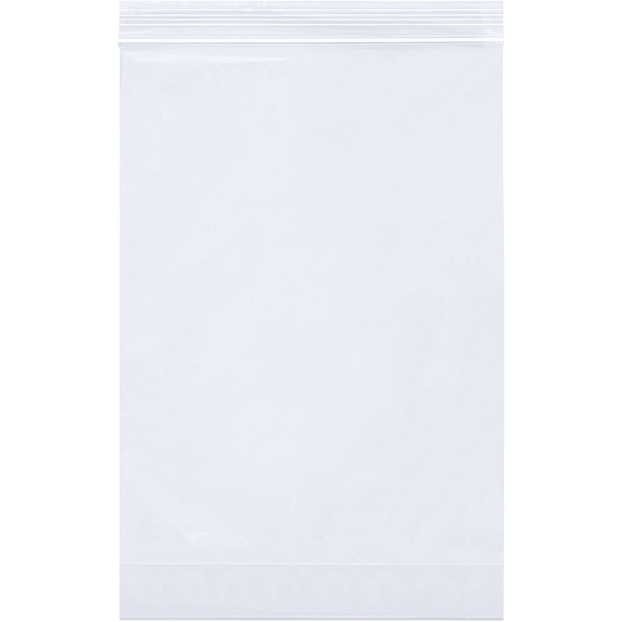 Professional-grade 2 mil gusseted reclosable poly bags with double-track zippers for reliable product containment. 12x3x15" dimensions with expandable sides allow upright display of bottled liquids and dry goods. Sold in cases of 1000 for maximum cost efficiency.