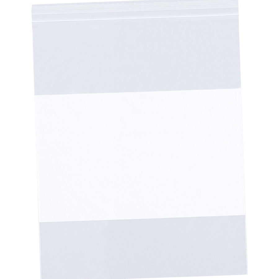 10x13 2 Mil Reclosable White Block Poly Bags 1000/Case PB3976 - alias listing