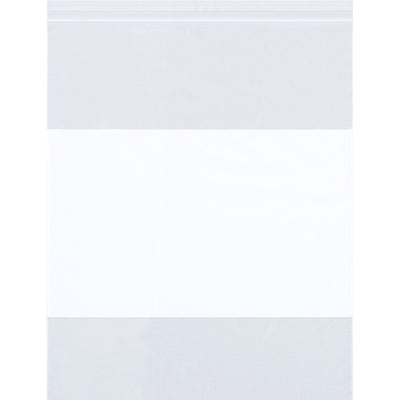 12x13 2 Mil Reclosable White Block Poly Bags 1000/Case PB3977 - alias listing