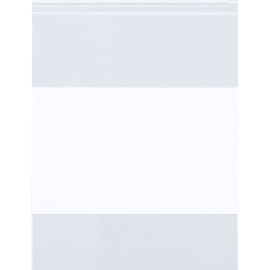 12x13 2 Mil Reclosable White Block Poly Bags 1000/Case PB3977 - alias listing