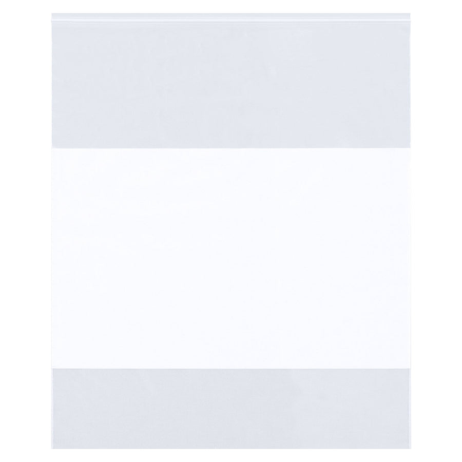 8x12 2 Mil Reclosable White Block Poly Bags 1000/Case PB3981 - alias listing