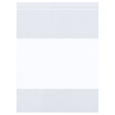 9x12 6 Mil Reclosable White Block Heavy-Duty Poly Bags 500/Case PB4028 - alias listing