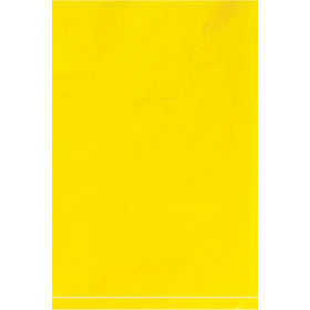 6x9" 2 Mil Yellow Flat Poly Bags - 1000/Case Storage