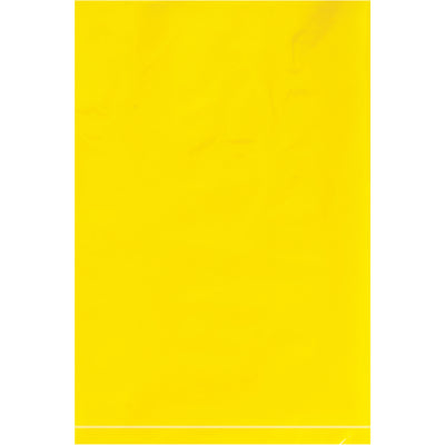 6x9" 2 Mil Yellow Flat Poly Bags - 1000/Case Storage