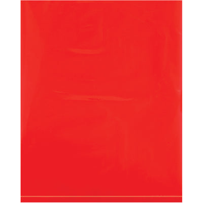 8x10" Red Poly Bags 2 Mil - 1000/Case | Storage