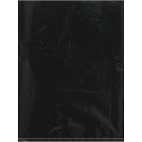9x12" Black 2 Mil Flat Poly Bags - 1000/Case Storage