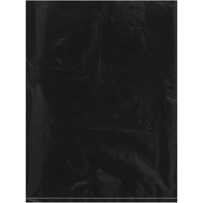 9x12" Black 2 Mil Flat Poly Bags - 1000/Case Storage