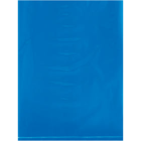 9x12" 2 Mil Blue Flat Poly Bags - 1000/Case Storage