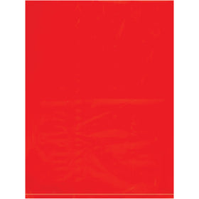 9x12" Red 2 Mil Flat Poly Bags - 1000/Case Storage