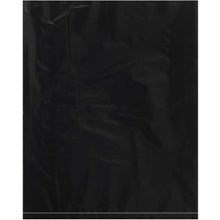 12 x 15" 2 Mil Black Flat Poly Bags - Light/Medium Duty, 100/Case