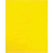12 x 15" 2 Mil Yellow Flat Poly Bags - Light/Medium Duty, 100/Case