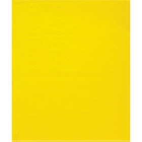 15x18" 2 Mil Yellow Flat Poly Bags - Case of 1000