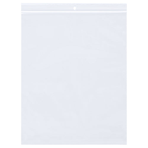 12x15 4 Mil Reclosable Hang Hole Poly Bags 1000/Case PB7025 - alias listing