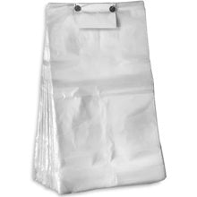 7.25 x 2.5 x 13.125" 1 Mil Wicketed Bread Gusseted Poly Bags - Case