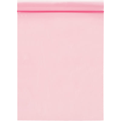 Protect sensitive electronics from static discharge with these 3x5" pink anti-static reclosable poly bags. Manufactured from 2 mil anti-static polyethylene film with a full-width zipper closure for secure storage and resealing. Sold by the case of 1000 units–the cost-effective solution for industrial electronics packaging.