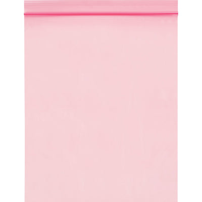 12x18 2 Mil Pink Reclosable Anti-Static Poly Bags 500/Case PBAS740 - alias listing