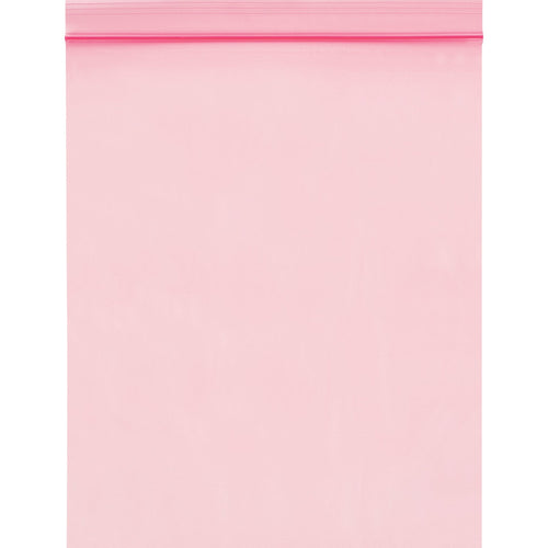 12x18 2 Mil Pink Reclosable Anti-Static Poly Bags 500/Case PBAS740 - alias listing