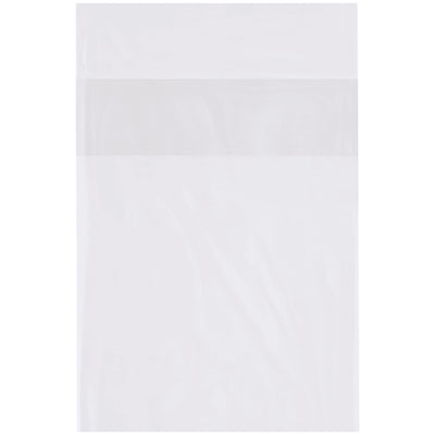 Secure closure without tape‚just fold the 2" flap lock cuff to seal instantly. These durable 1 mil clear polyethylene bags protect apparel, flatware, food and more while keeping costs down. Order by the case: 2000 bags per case.