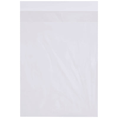 Secure your products instantly with these 18 x 24" 2 mil clear flap lock poly bags‚no tape required. Each case includes 500 bags with a 3" fold-over cuff for reliable closure. Ideal for food storage, apparel protection, and flatware packaging with FDA-compliant LDPE construction.