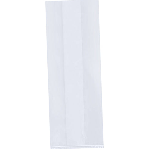 9 x 4 x 2 3/4 in 1.5 Mil Clear Gusseted Poly Bags 2000-Pack PBG121