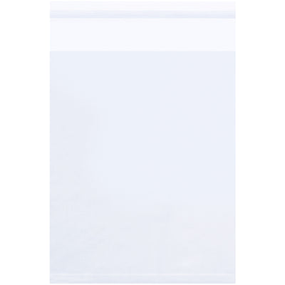 Crystal-clear 5x12" resealable polypropylene bags with convenient peel-and-fold closure–no heat sealing equipment required. Each case contains 1,000 high-clarity poly bags that meet FDA and USDA food contact specifications, offering moisture and grease resistance for secure product storage and display.