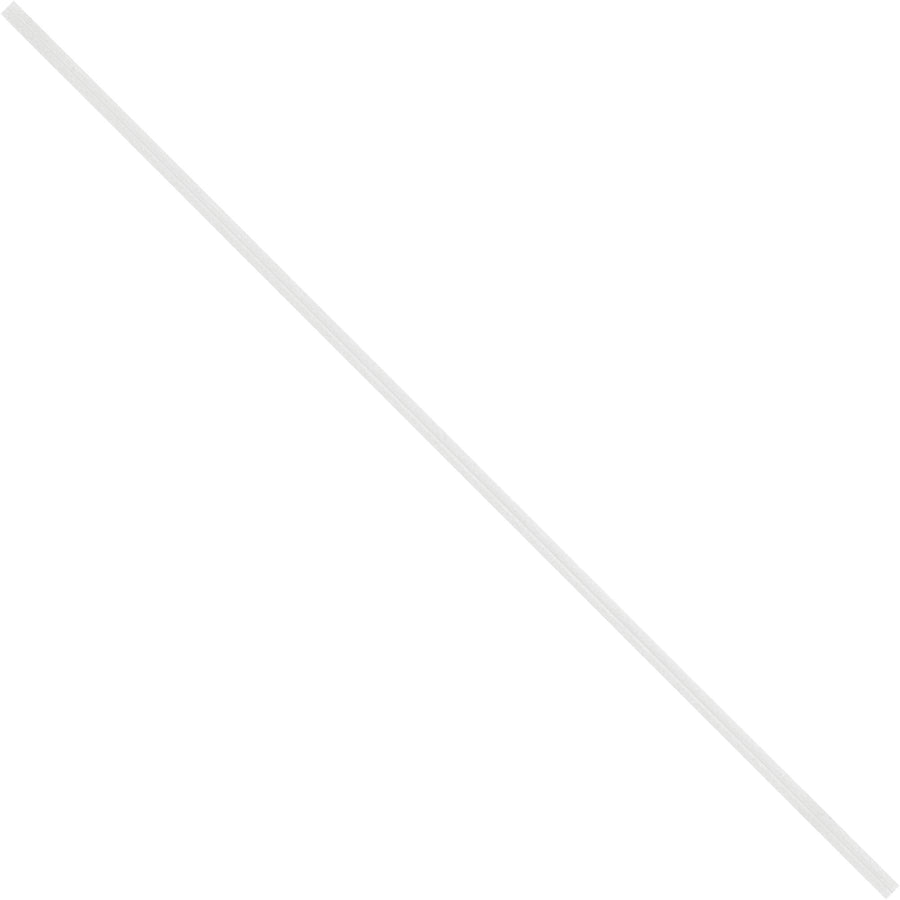 Pre-cut 8" white paper twist ties designed for fast, secure bag closure in industrial and food packaging operations. Durable construction with flexible wire coil ensures reliable performance. Sold by the case of 2000 for maximum value and convenience.