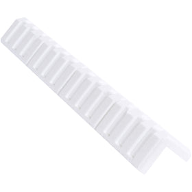 Protect precision goods during transit with these 24" x 3" x 3" expanded polystyrene foam edge protectors. Non-abrasive EPS material prevents scratching delicate surfaces while tapered edges fit seamlessly into boxes. Each case contains 150 units for reliable, cost-effective packaging protection.