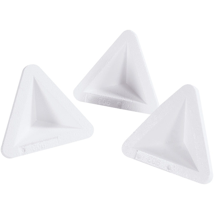 Protect high-value precision goods with our 4.5x4.5x6.38" expanded polystyrene foam corners. Molded EPS design fits perfectly into shipping boxes without scratching delicate surfaces. Case of 500 units delivers maximum cushioning density for fragile item protection.