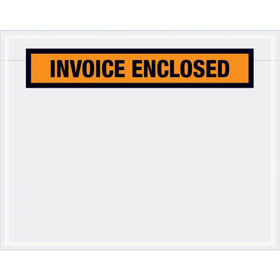 Protect your invoices and packing lists during transit with these pre-printed orange shipping envelopes. 7" x 5.5" adhesive-backed design holds documents securely. 2 mil poly construction ensures durability. Case of 1000 units maximizes cost efficiency for high-volume shippers.