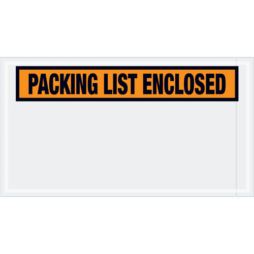 Protect critical shipping documents with pre-printed orange packing list envelopes designed for fast, reliable identification. Heavy 2 mil poly construction with hot melt adhesive backing ensures strong adhesion to corrugated boxes and paper surfaces. Case of 1,000 envelopes ready to streamline your fulfillment operations.