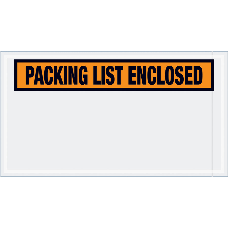 Protect critical shipping documents with pre-printed orange packing list envelopes designed for fast, reliable identification. Heavy 2 mil poly construction with hot melt adhesive backing ensures strong adhesion to corrugated boxes and paper surfaces. Case of 1,000 envelopes ready to streamline your fulfillment operations.