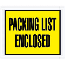4.5x5.5 Yellow Packing List Enclosed Envelopes 1000/Case
