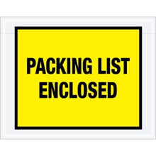 7x5.5 Yellow Packing List Enclosed Envelopes 1000/Case