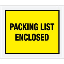 10x12 Yellow Packing List Enclosed Envelopes 500/Case