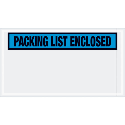 Pre-printed blue packing list enclosed envelopes designed for shipping managers who need document protection during fulfillment. 5.5