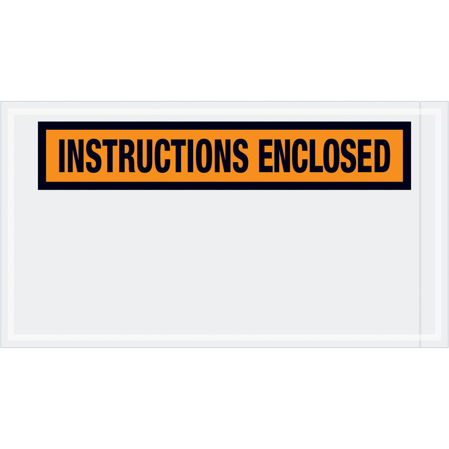 Professional-grade 5.5" x 10" packing list envelopes designed for industrial shipping and document protection. Constructed from durable 2 mil poly with strong adhesive backing that adheres reliably to boxes and packages. Buy by the case of 1,000 for maximum cost-efficiency.
