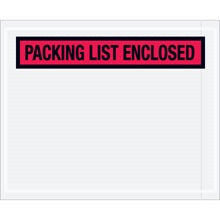 4.5x5.5 Red Packing List Enclosed Envelopes 1000/Case