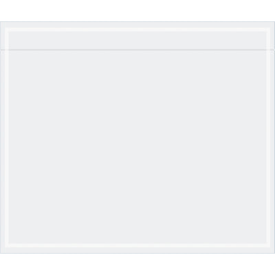 Protect your packing lists and shipping documents with crystal-clear visibility. These 6.5" x 5.5" clear face envelopes feature 2 mil poly construction for superior tamper evidence and durability. Bulk case of 1,000 units designed for high-volume e-commerce and 3PL operations.