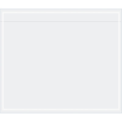 Transparent 7x6 document envelopes let customers see contents instantly while protecting with 2 mil tamper-proof poly. Ideal for packing lists, invoices, and shipping labels. 1000 envelopes per case.