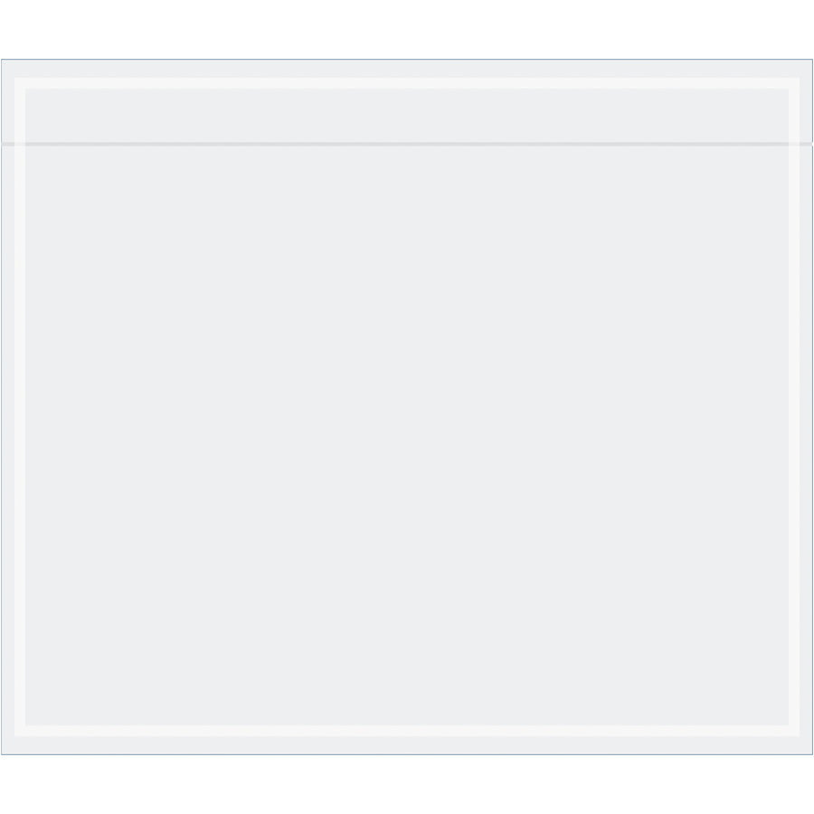 Transparent 7x6 document envelopes let customers see contents instantly while protecting with 2 mil tamper-proof poly. Ideal for packing lists, invoices, and shipping labels. 1000 envelopes per case.